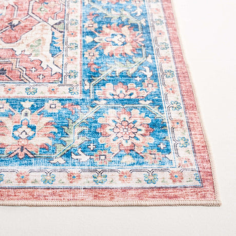 Safavieh Arizona Arz559Q Rust/Aqua Rug.