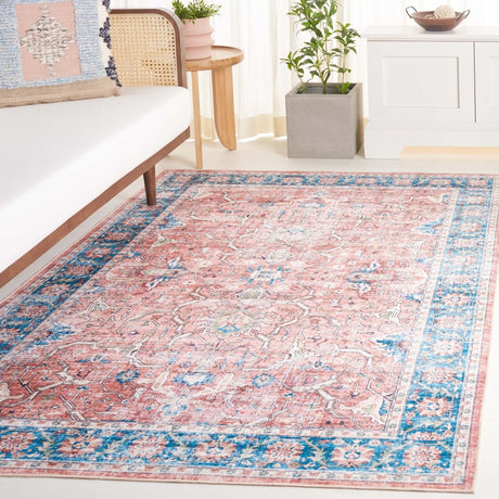 Safavieh Arizona Arz559Q Rust/Aqua Rug.