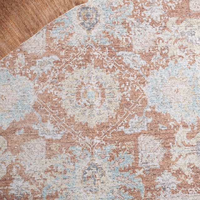 Safavieh Arizona Arz908K Turquoise/Rust Rug.