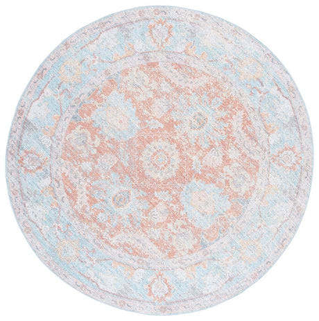 Safavieh Arizona Arz908K Turquoise/Rust Rug.