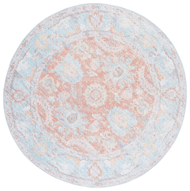 Safavieh Arizona Arz908K Turquoise/Rust Rug.