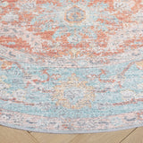 Safavieh Arizona Arz908K Turquoise/Rust Rug.
