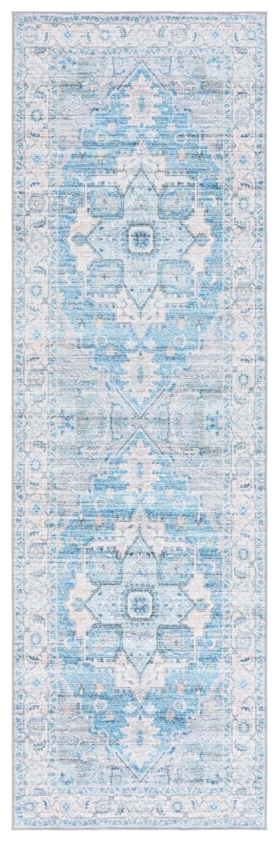 Safavieh Arizona Arz913B Grey/Turquoise Rug.