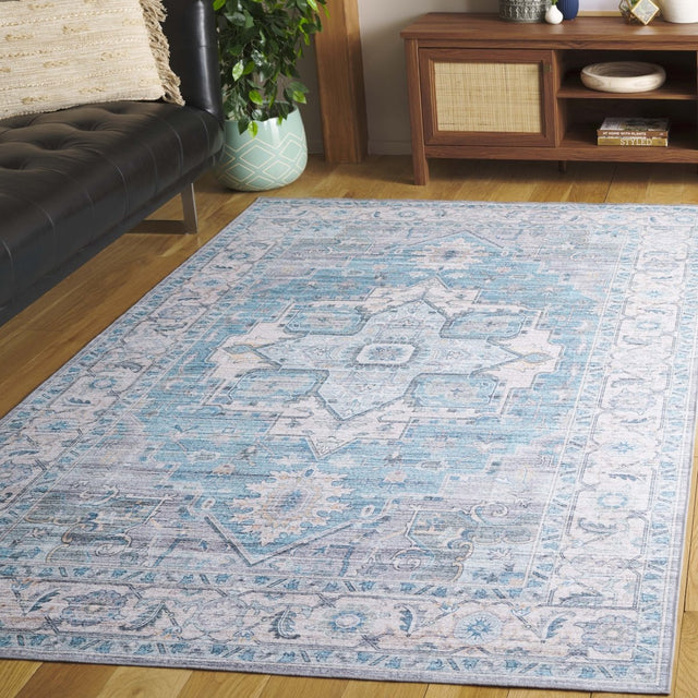 Safavieh Arizona Arz913B Grey/Turquoise Rug.