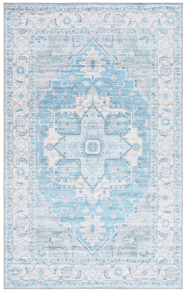 Safavieh Arizona Arz913B Grey/Turquoise Rug.