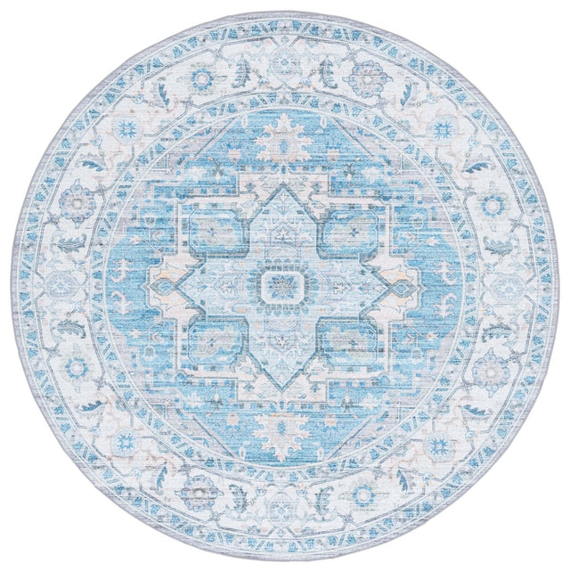 Safavieh Arizona Arz913B Grey/Turquoise Rug.