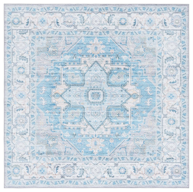 Safavieh Arizona Arz913B Grey/Turquoise Rug.