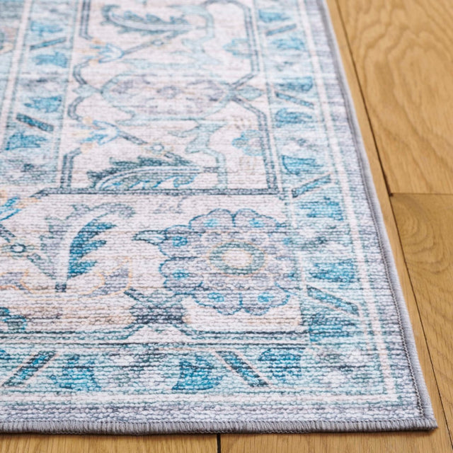 Safavieh Arizona Arz913B Grey/Turquoise Rug.