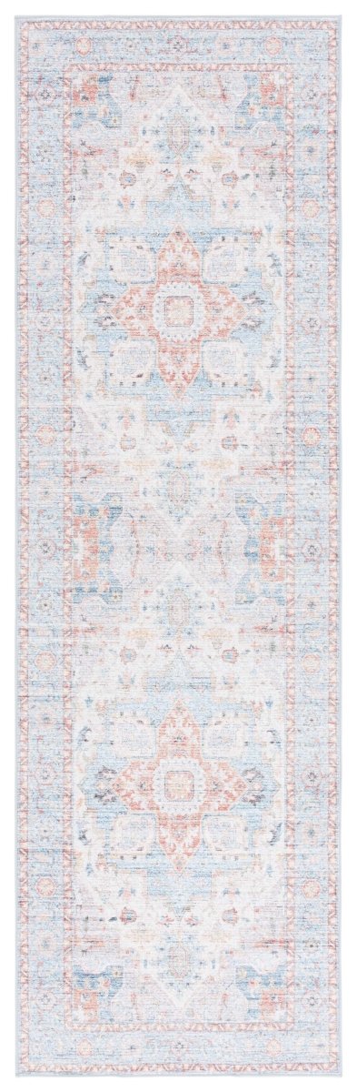 Safavieh Arizona Arz913K Turquoise/Rust Rug.