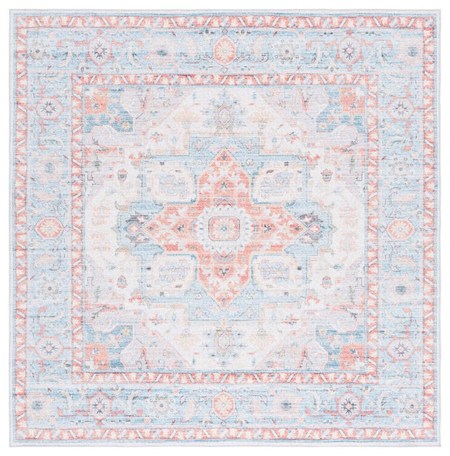 Safavieh Arizona Arz913K Turquoise/Rust Rug.