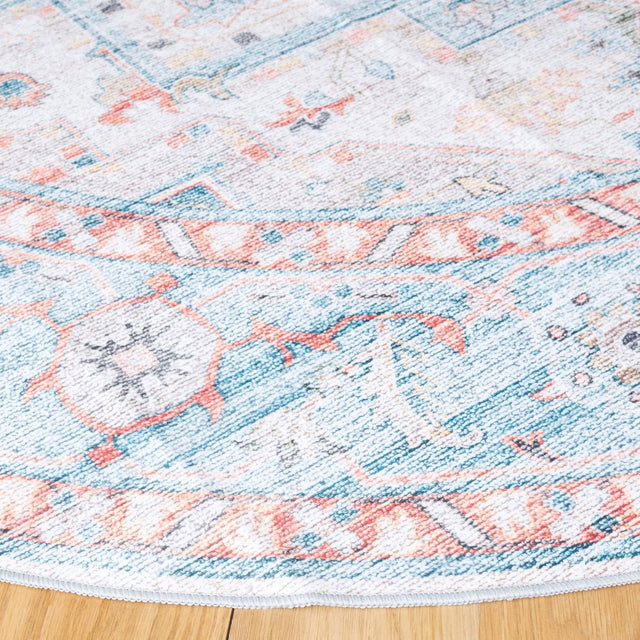 Safavieh Arizona Arz913K Turquoise/Rust Rug.