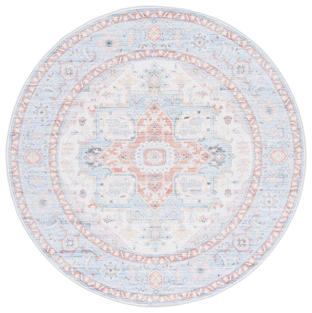 Safavieh Arizona Arz913K Turquoise/Rust Rug.