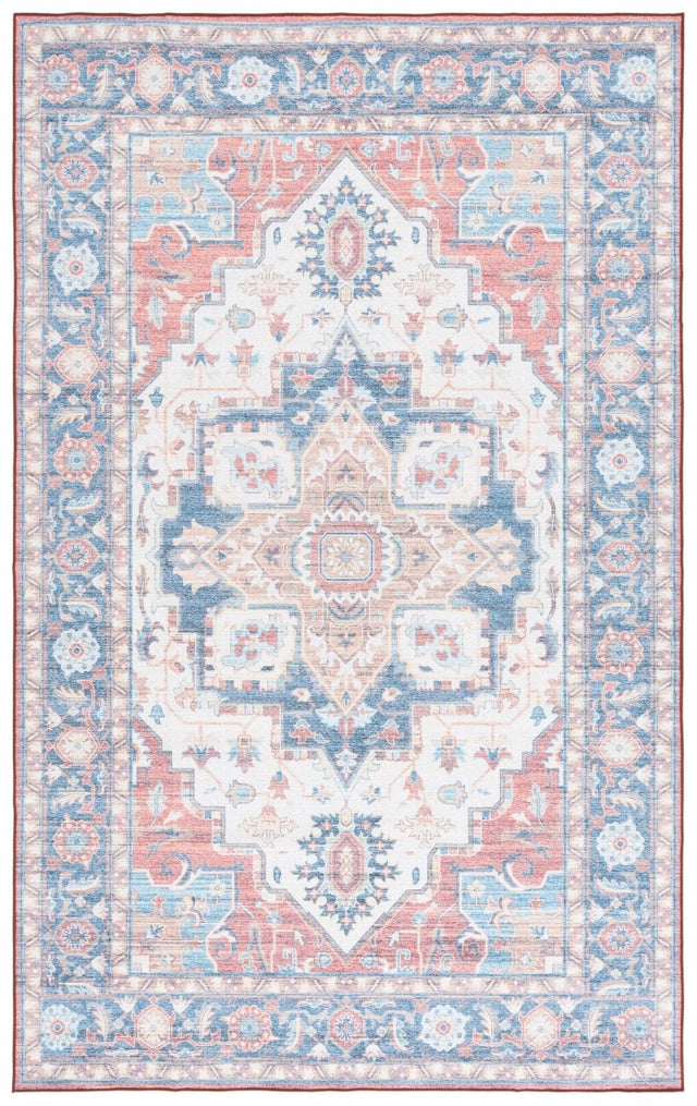 Safavieh Arizona Arz913Q Rust/Blue Rug.