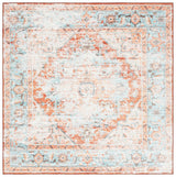 Safavieh Arizona Arz928K Turquoise/Rust Rug.