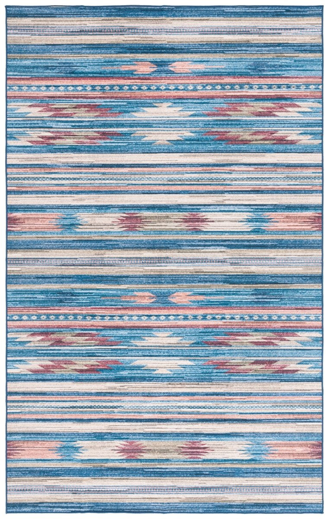 Safavieh Arizona Arz930M Blue/Rust Rug.