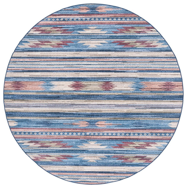 Safavieh Arizona Arz930M Blue/Rust Rug.