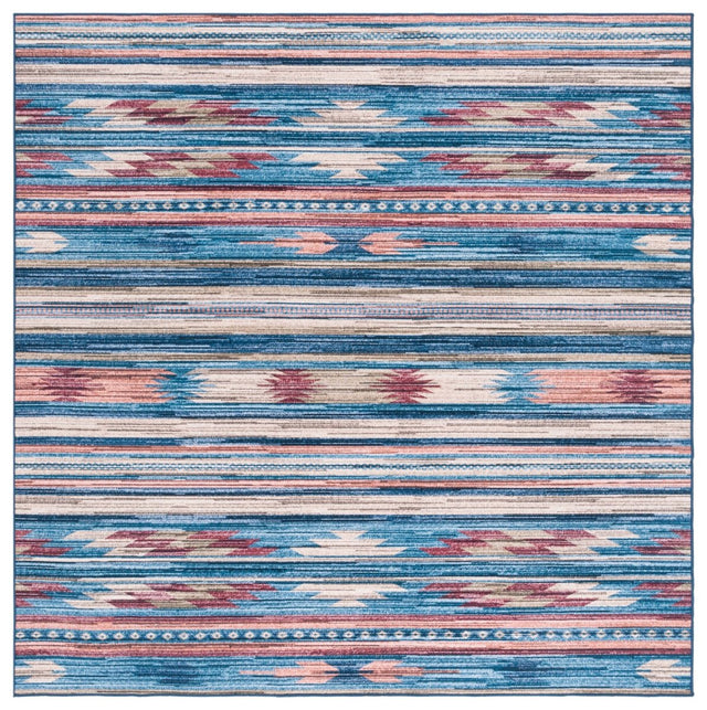 Safavieh Arizona Arz930M Blue/Rust Rug.