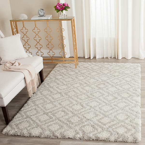 Safavieh Arizona Shag Asg740A Ivory / Beige Rugs.