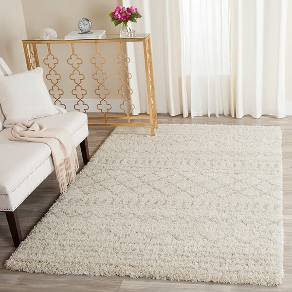 Safavieh Arizona Shag Asg741A Ivory/Beige Rug.