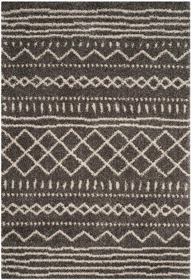 Safavieh Arizona Shag Asg741B Brown/Ivory Rug.