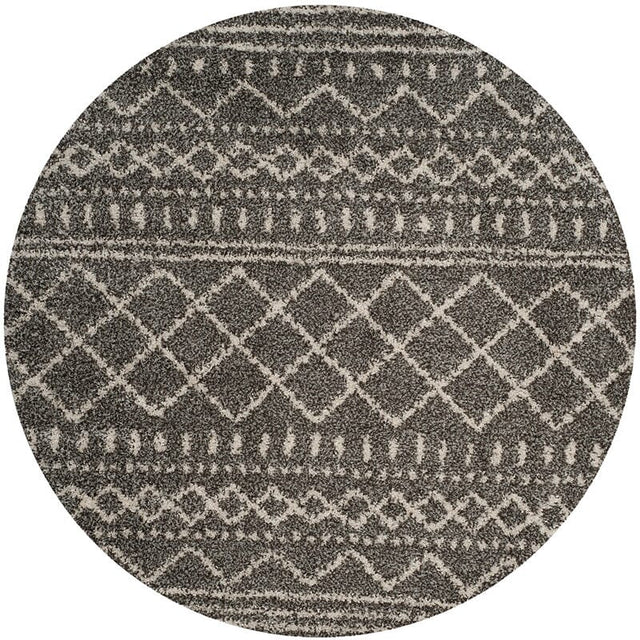 Safavieh Arizona Shag Asg741B Brown/Ivory Rug.