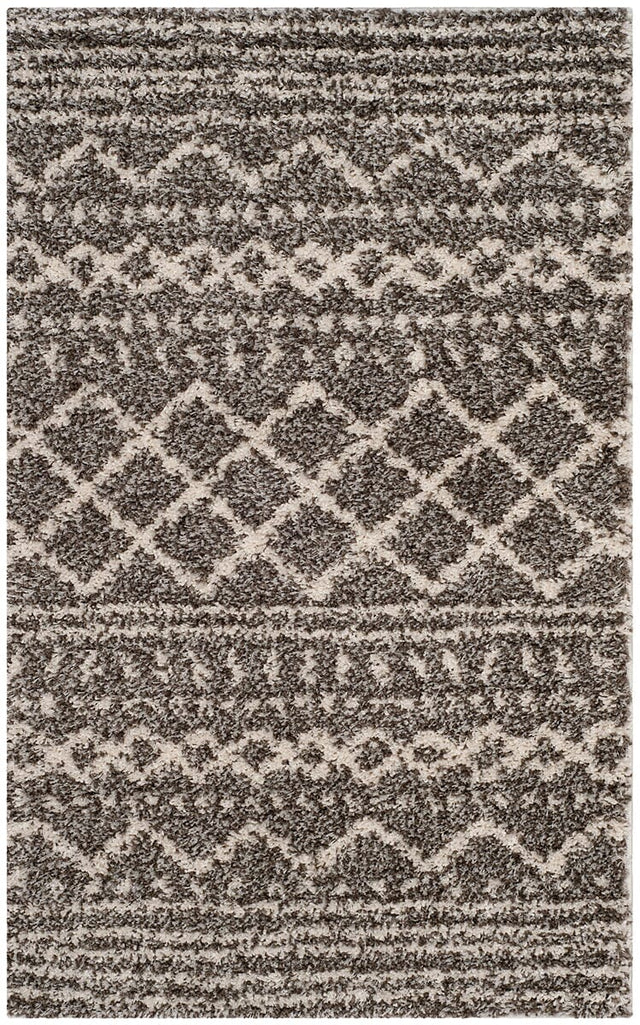 Safavieh Arizona Shag Asg741B Brown/Ivory Rug.