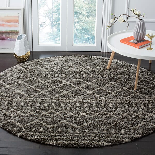 Safavieh Arizona Shag Asg741B Brown/Ivory Rug.