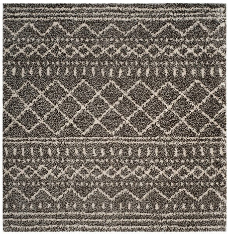 Safavieh Arizona Shag Asg741B Brown/Ivory Rug.