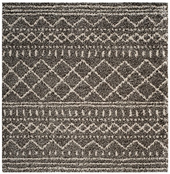 Safavieh Arizona Shag Asg741B Brown/Ivory Rug.