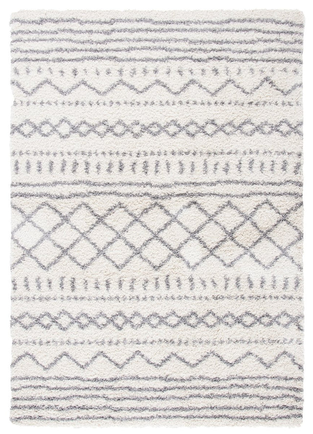 Safavieh Arizona Shag Asg741F Ivory/Grey Rug.