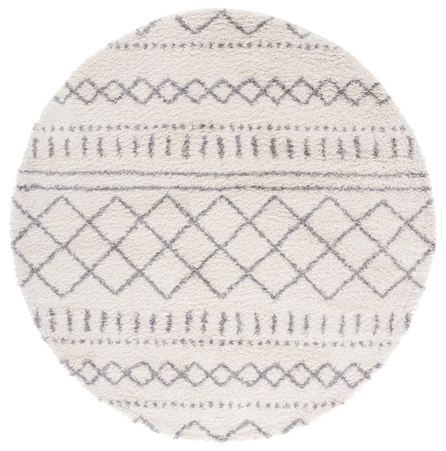 Safavieh Arizona Shag Asg741F Ivory/Grey Rug.