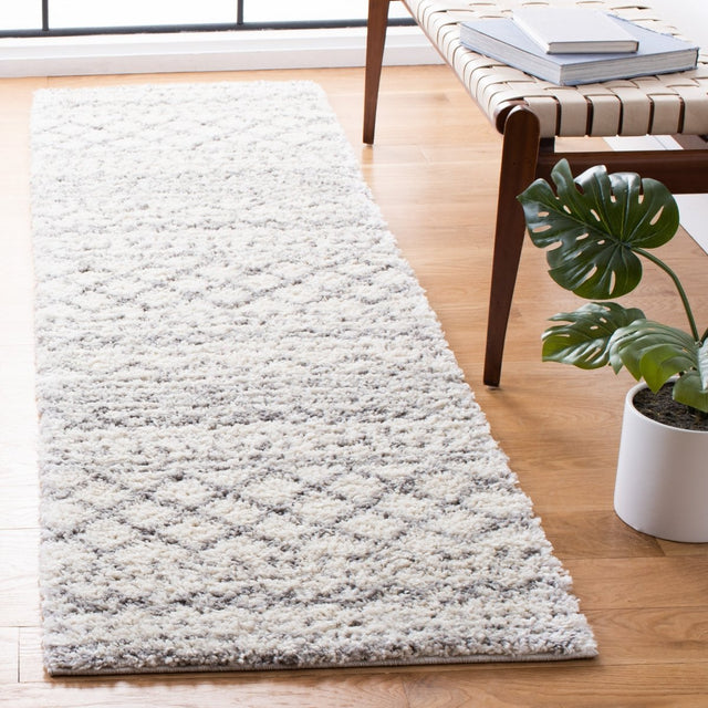 Safavieh Arizona Shag Asg741F Ivory/Grey Rug.