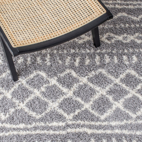 Safavieh Arizona Shag Asg741G Grey/Ivory Rug.