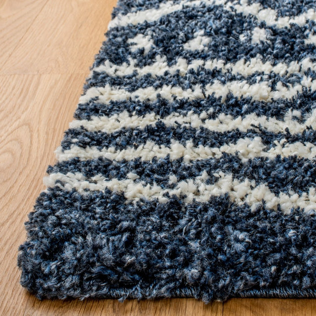 Safavieh Arizona Shag Asg741L Slate Blue/Ivory Rugs.