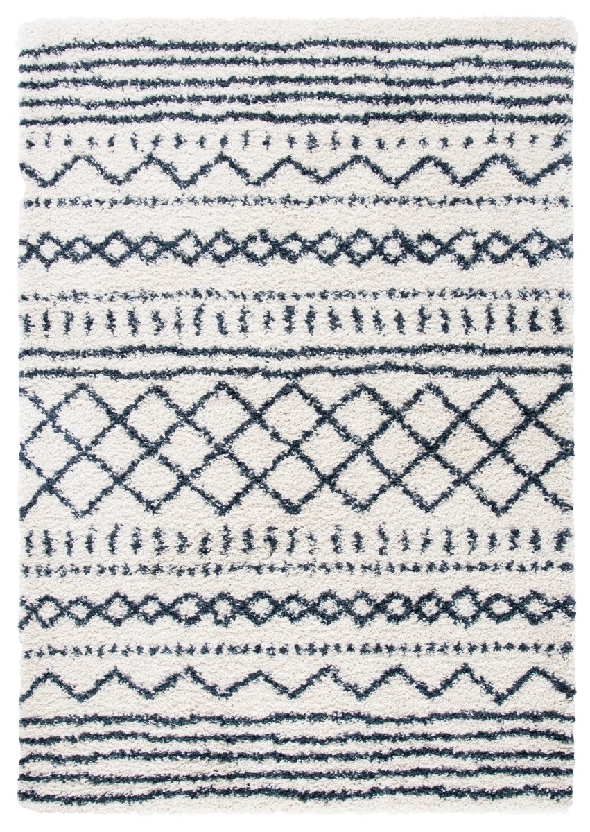 Safavieh Arizona Shag Asg741M Ivory/Slate Rugs.
