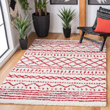 Safavieh Arizona Shag Asg741P Ivory/Red Rugs.