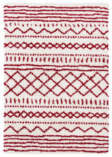 Safavieh Arizona Shag Asg741P Ivory/Red Rugs.