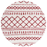 Safavieh Arizona Shag Asg741P Ivory/Red Rugs.