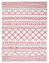Safavieh Arizona Shag Asg741P Ivory/Red Rugs.
