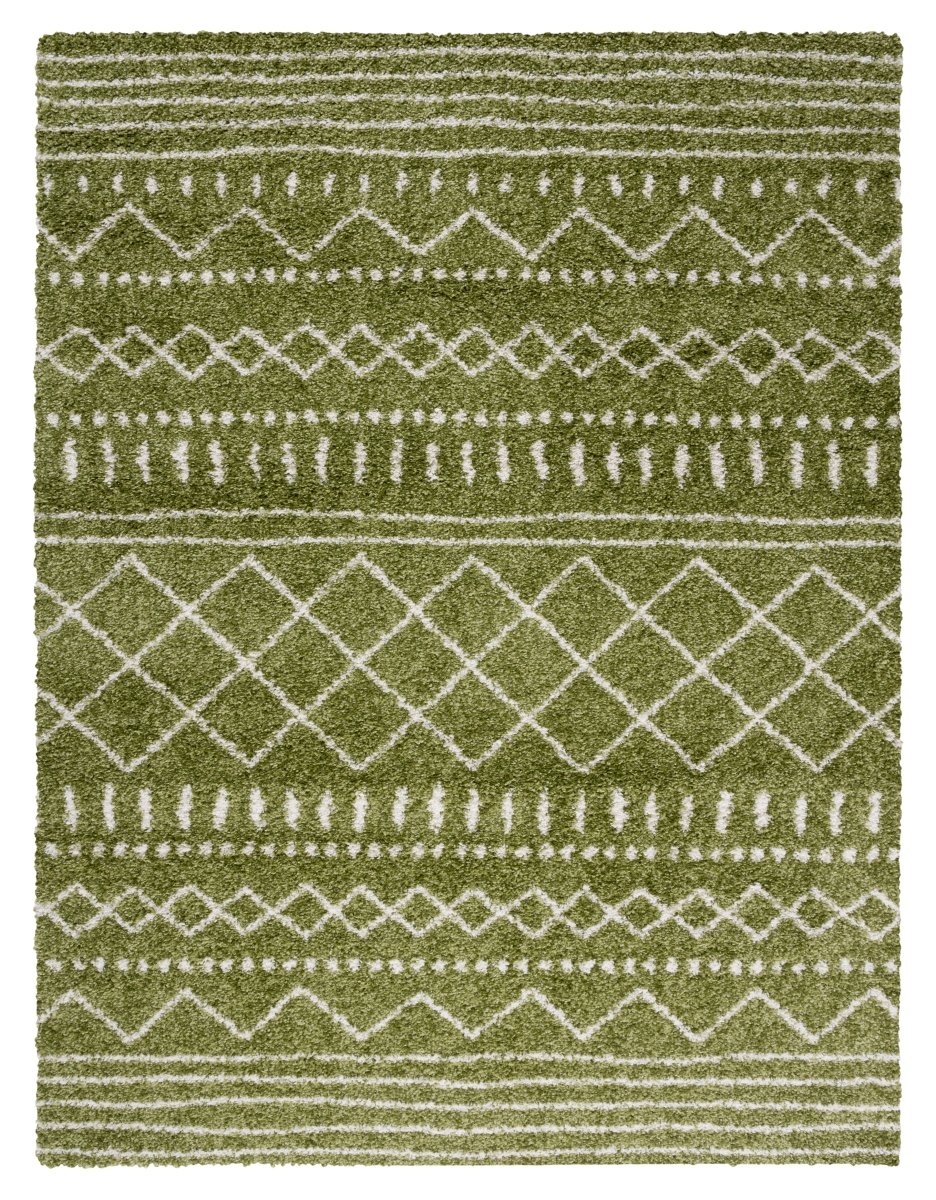 Safavieh Arizona Shag Asg741X Green/Ivory Rugs.