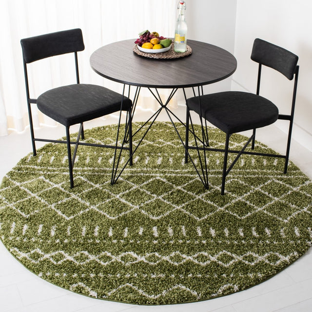 Safavieh Arizona Shag Asg741X Green/Ivory Rugs.
