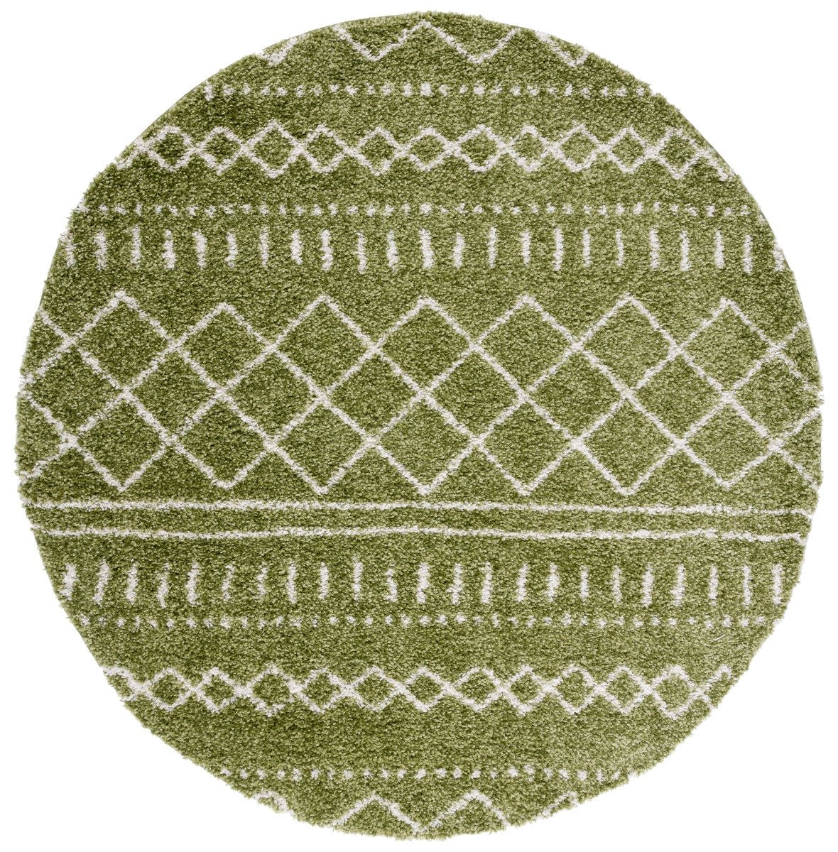 Safavieh Arizona Shag Asg741X Green/Ivory Rugs.