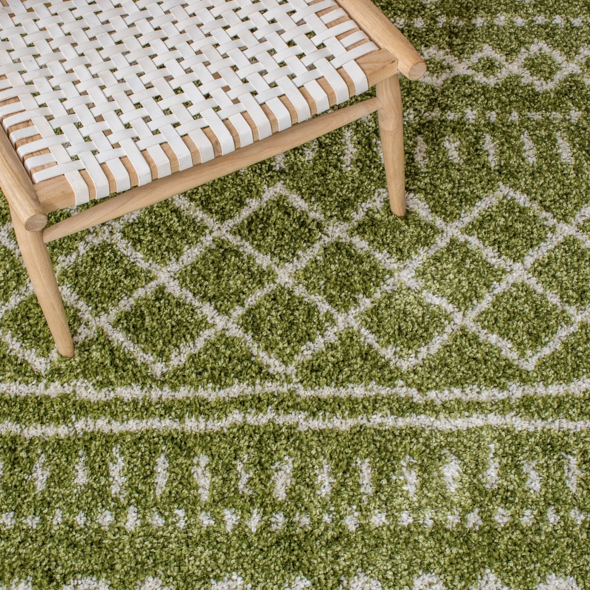 Safavieh Arizona Shag Asg741X Green/Ivory Rugs.