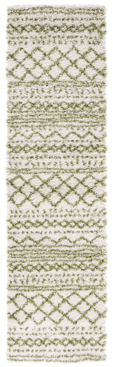 Safavieh Arizona Shag Asg741Y Ivory/Green Rugs.