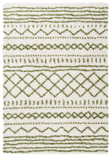 Safavieh Arizona Shag Asg741Y Ivory/Green Rugs.