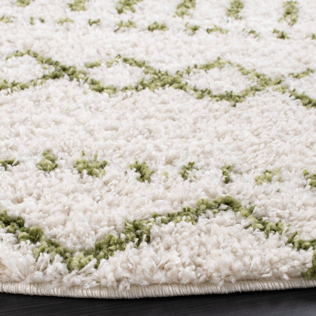 Safavieh Arizona Shag Asg741Y Ivory/Green Rugs.