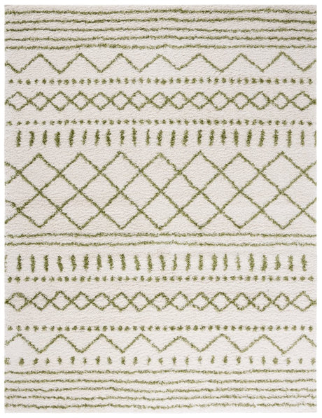 Safavieh Arizona Shag Asg741Y Ivory/Green Rugs.