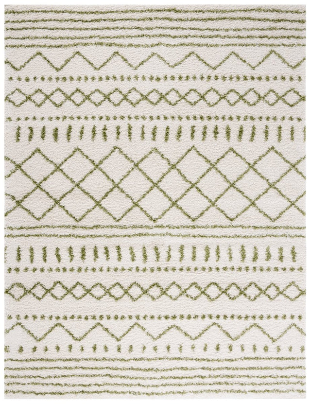Safavieh Arizona Shag Asg741Y Ivory/Green Rugs.