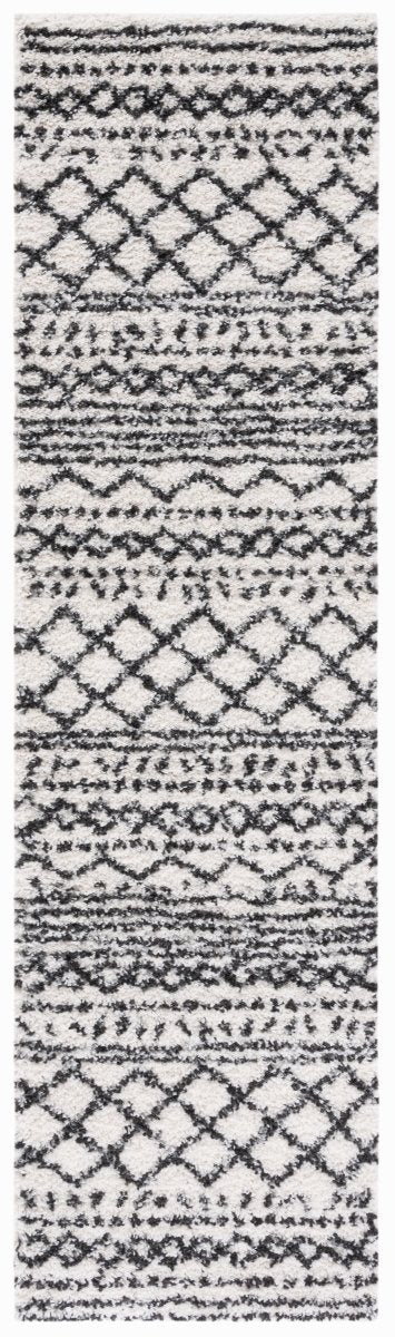 Safavieh Arizona Shag Asg741Z Ivory/Black Rug.