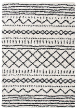 Safavieh Arizona Shag Asg741Z Ivory/Black Rug.